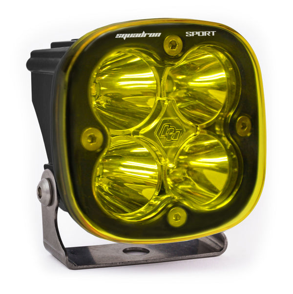 Baja Designs Squadron Sport Work/Scene Pattern Black LED Light Pod Amber 550016
