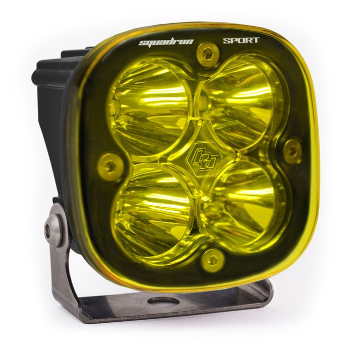 Baja Designs Squadron Sport Spot Pattern Black LED Light Pod Amber 550011