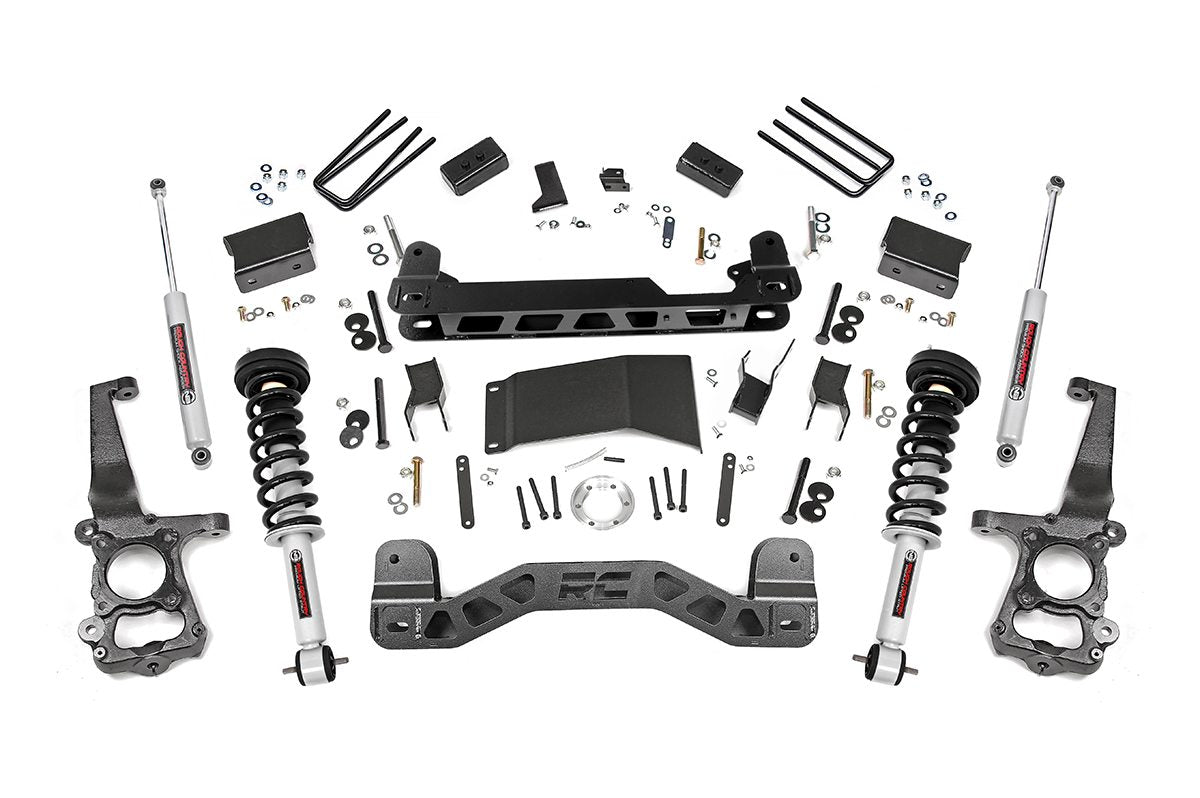 Rough Country 4 Inch Lift Kit N3 Struts Fits Ford F-150 4WD (2015-2020) 55531