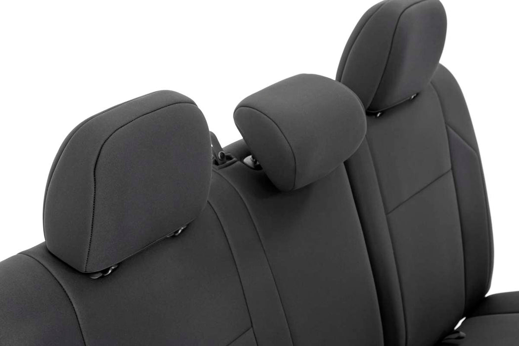 Rough Country Seat Covers FR & RR Double Cab Toyota Tacoma 2WD/4WD (16-23)