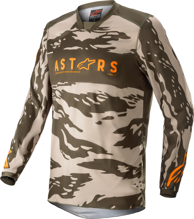 Alpinestars Youth Racer Tactical Jersey Mltry/Sand Camo/Tange Yx (3771222-6840-XL)