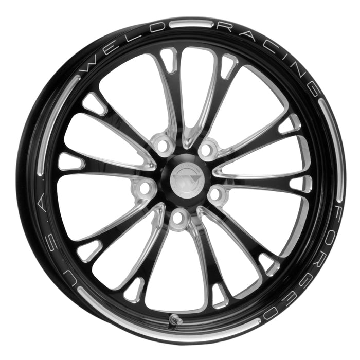 Weld V-Series 1-Piece 17x4.5 / 5x4.75 BP / 2.25in. BS Black Wheel Non-Beadlock 84B-1704274