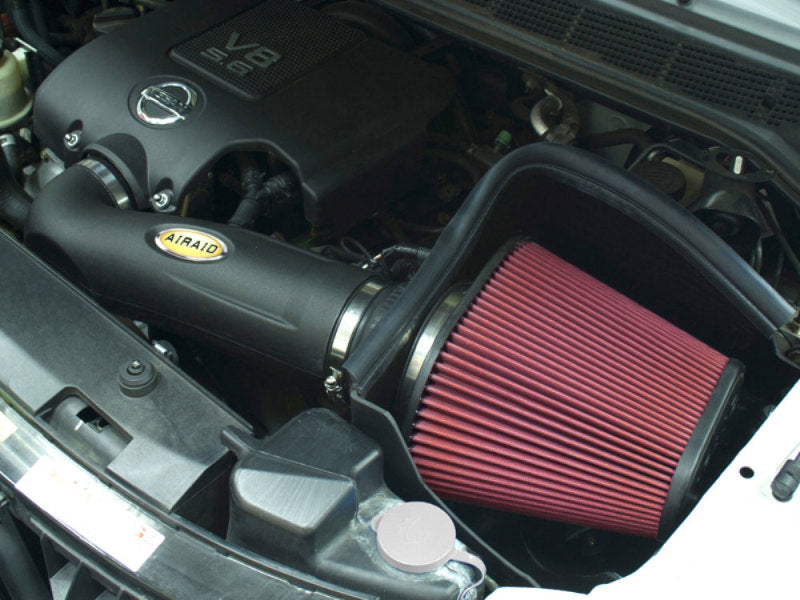 Airaid Cold Air Intake System By K&N: Increased Horsepower, Dry Synthetic Filter: Compatible With 2004-2015 Nissan/Infiniti (Armada, Titan, Pathfinder, Pathfinder Armada, Qx56) Air- 521-284