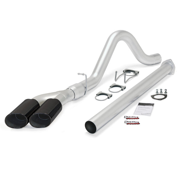 Banks Power 15-16 Ford 6.7L F250-350-450 CCSB/CCLB Monster Exh Sys Single Dual Exh w/ Black Tip 49793-B