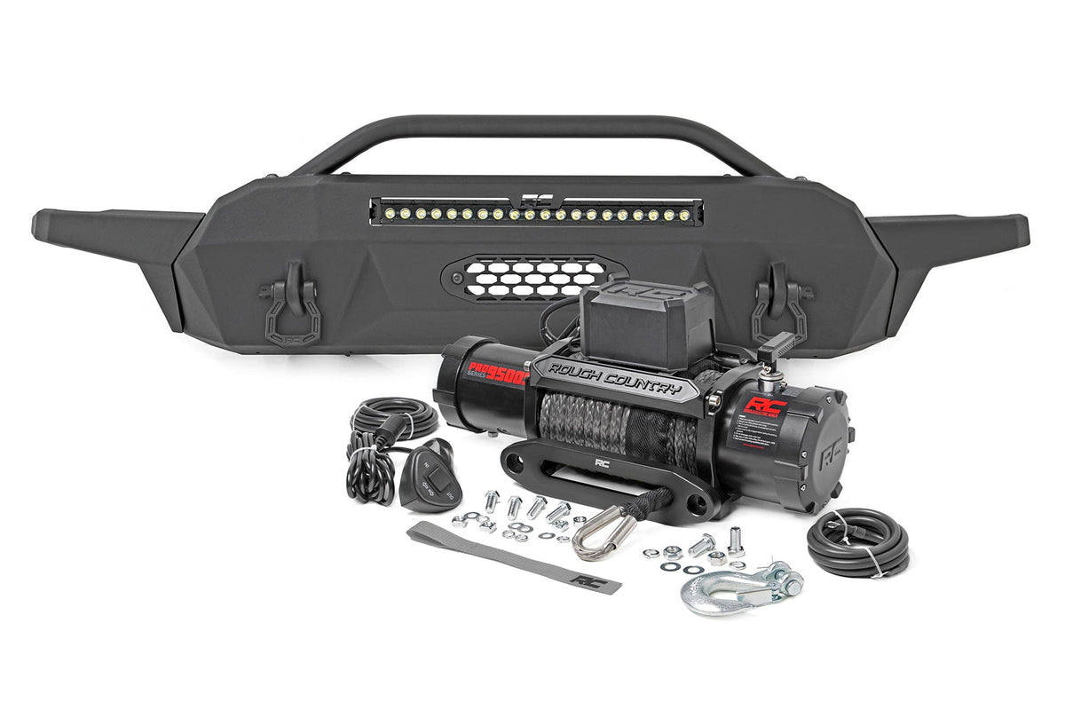 Rough Country Front Bumper High Clearance Hybrid 20" Blk LED Fits toyotaTacoma 4WD (2016-2023) 10722