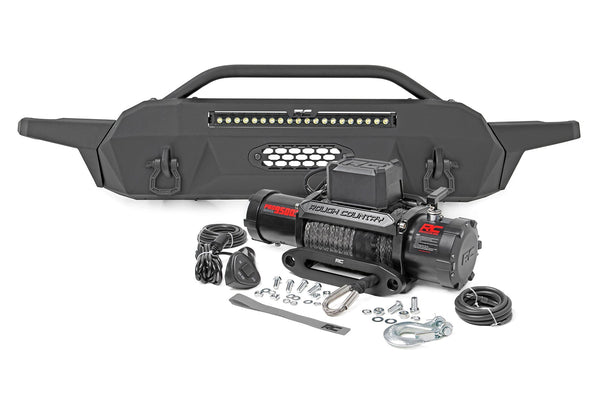 Rough Country Front Bumper High Clearance Hybrid 20" Blk LED Fits toyotaTacoma 4WD (2016-2023) 10722
