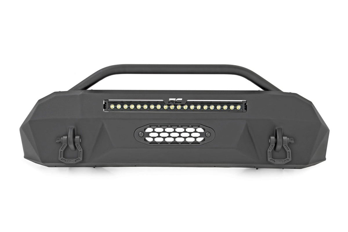 Rough Country Front Bumper Hybrid 20" Blk DRL LED Fits toyotaTacoma (16-23) 10724