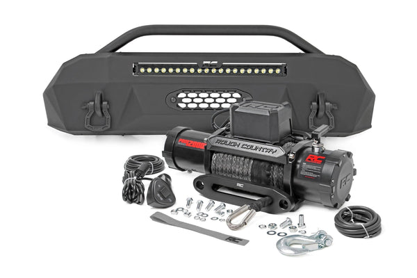 Rough Country Front Bumper Hybrid 20" Blk LED Fits toyotaTacoma 4WD (2016-2023) 10721