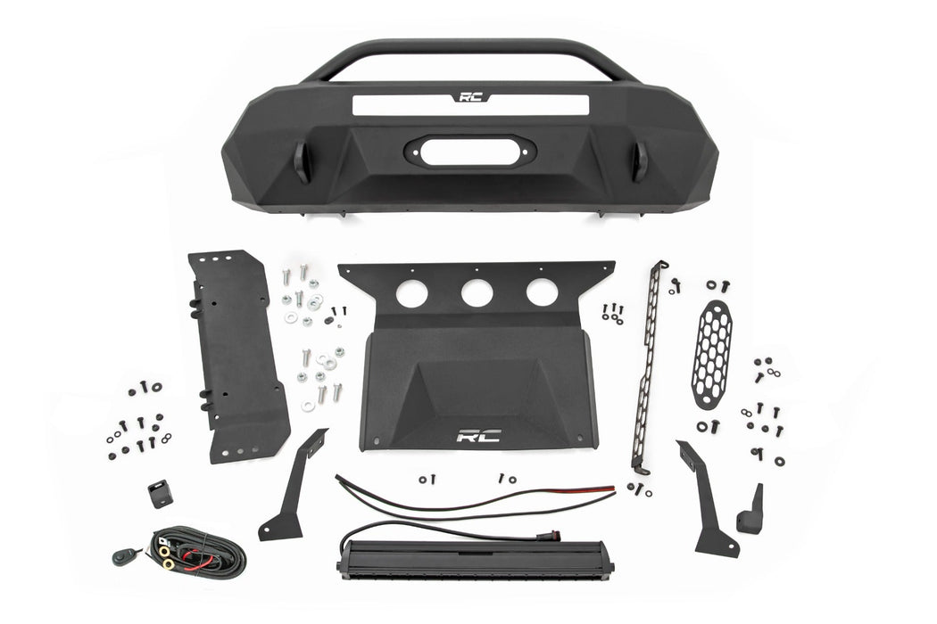 Rough Country Front Bumper Hybrid 20" Blk LED Fits toyotaTacoma 2WD/4WD (16-23)