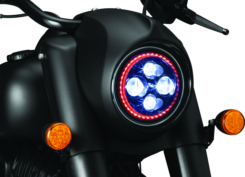 Kuryakyn Motorcycle Lighting Accessory: 7" Orbit Headlight Adapter For 2014-19