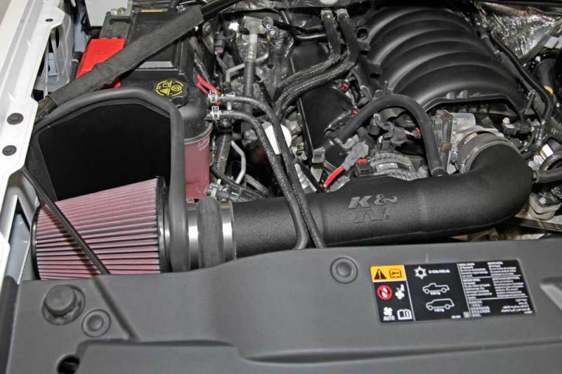 K&N 63-3082 Aircharger Intake Kit for CHEVROLET/GMC 1500 V8-5.3/6.2L F/I, 14-18
