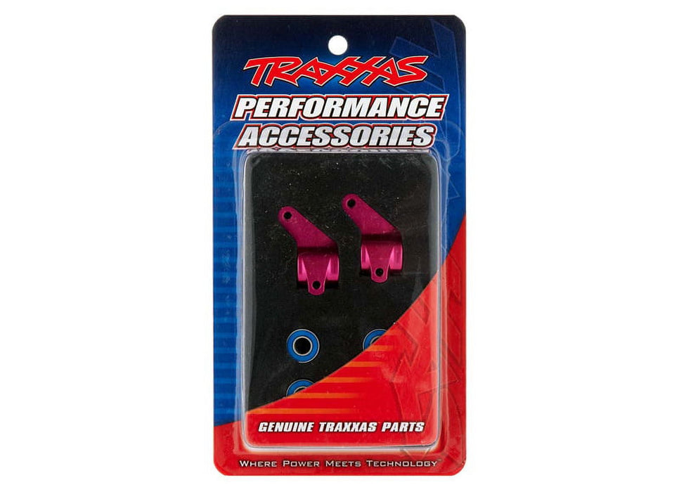 Traxxas 3636P Steering Blocks 6061-T6 Aluminum Pink-Anodized TRA3636P