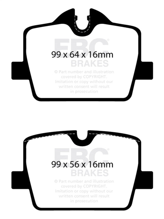 EBC 2019+ BMW Z4 G29 2.0T Greenstuff Rear Brake Pads DP22405