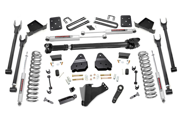 Rough Country 6 Inch Lift Kit 4-Link No Ovld D/S Fits Ford F-250/F-350 Super Duty (17-22) 52621