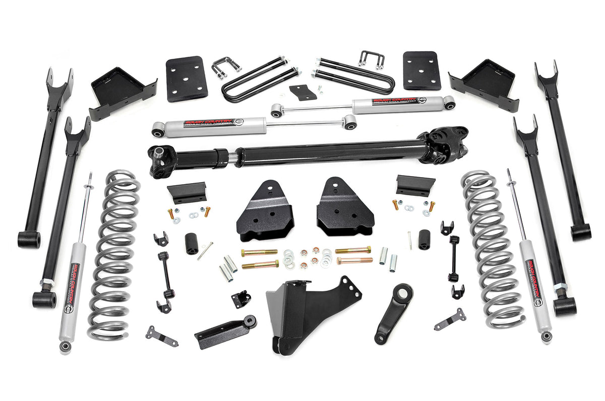 Rough Country 6 Inch Lift Kit 4-Link Ovld D/S Fits Ford F-250/F-350 Super Duty (17-22) 56021