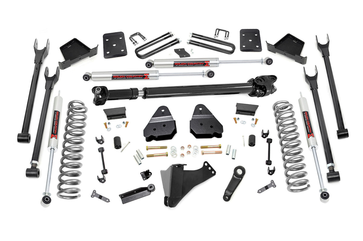 Rough Country 6 Inch Lift Kit 4-Link Ovld M1 Fits Ford F-250/F-350 Super Duty (17-22) 56041
