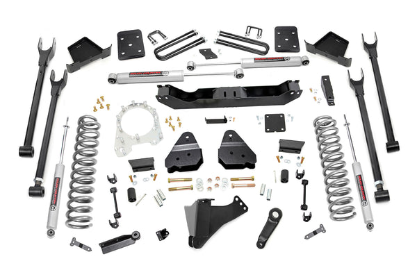 Rough Country 6 Inch Lift Kit Diesel 4 Link Ovld Fits Ford F-250/F-350 Super Duty (17-22) 50820