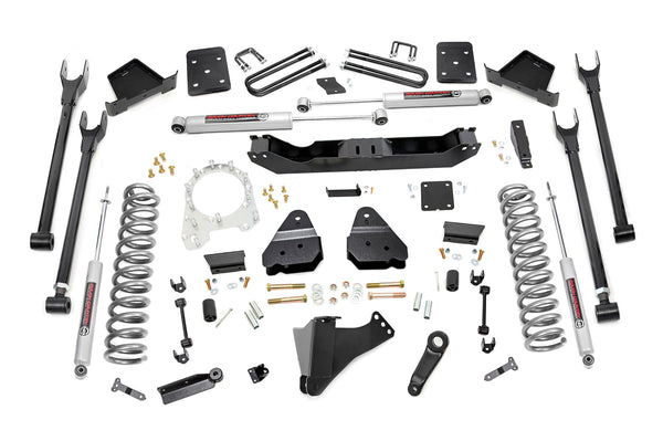 Rough Country 6 Inch Lift Kit 4-Link No Ovld Fits Ford F-250/F-350 Super Duty (17-22) 52620