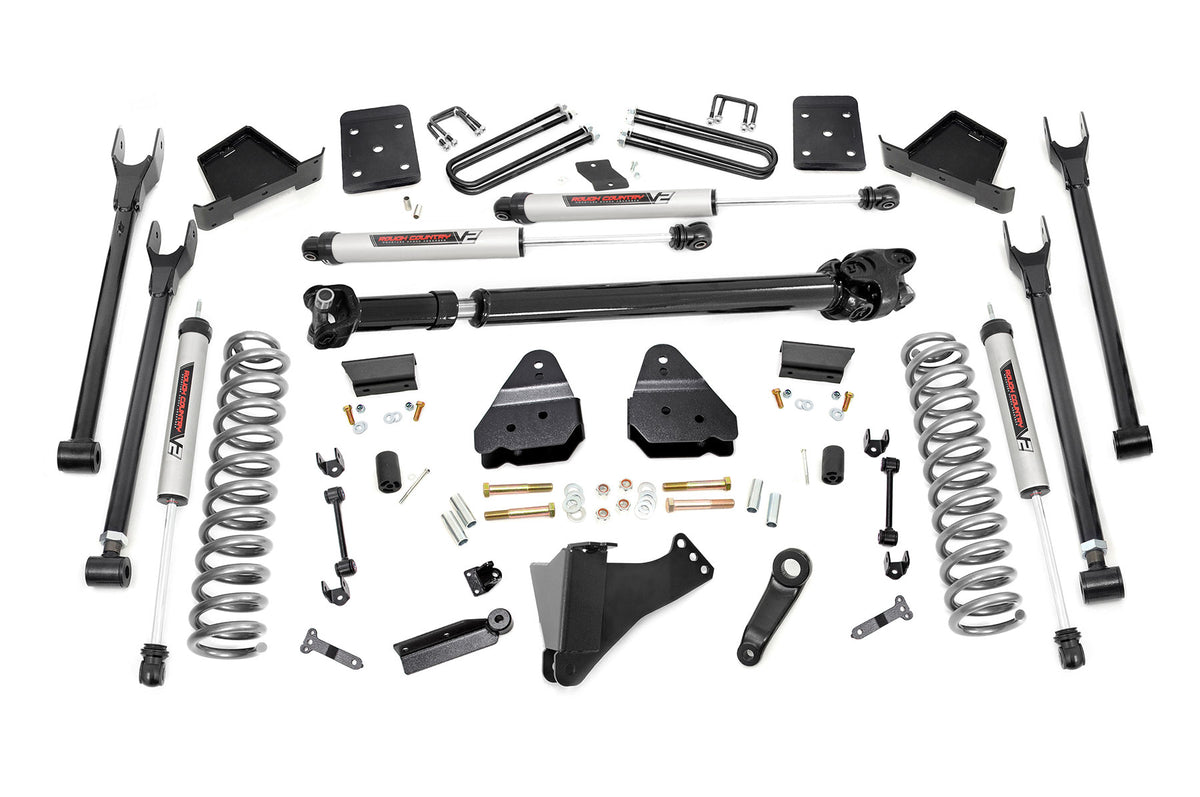 Rough Country 6 Inch Lift Kit Diesel 4 Link D/S V2 Fits Ford F-250/F-350 Super Duty (17-22) 50871