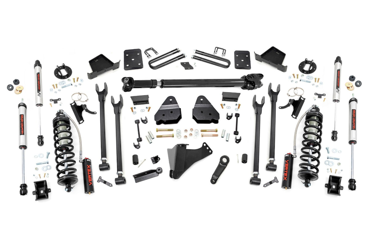 Rough Country 6 Inch Lift Kit Diesel 4-Link Fr D/S C/O V2 Fits Ford Super Duty (17-22) 50758
