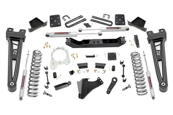 Rough Country 6 Inch Lift Kit R/A Ovlds Fits Ford F-250/F-350 Super Duty (17-22) 51230
