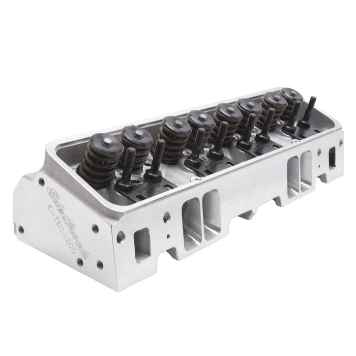 Edelbrock Cylinder Head SB Chevrolet Performer RPM E-Tec 200 for Hydraulic Roller Cam Complete (Ea) 60985