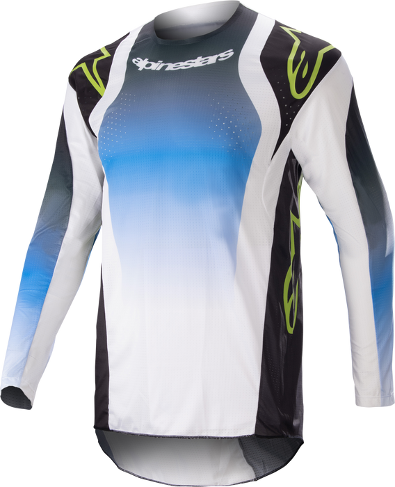 Alpinestars 2023 Techstar Men's Off-Road Motorcycle Jersey - Push Nightlife Ucla Blue/White/X-Large