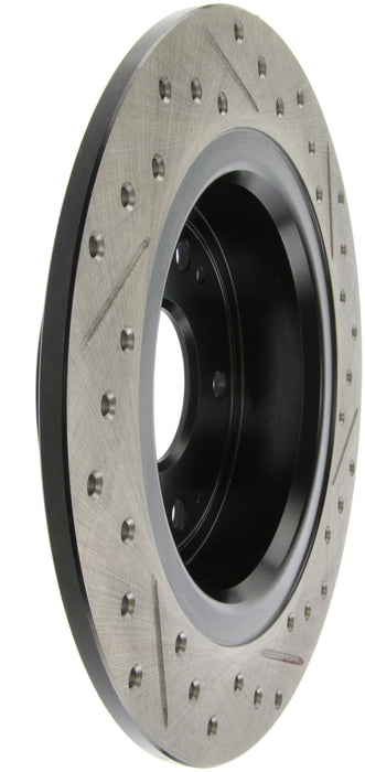 Stoptech Sport Drilled & Slotted Brake Rotor; Rear Right 127.40068R