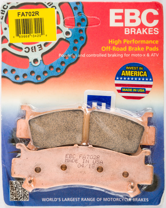 EBC FA702R R Series Sintered Disc Brake Pad