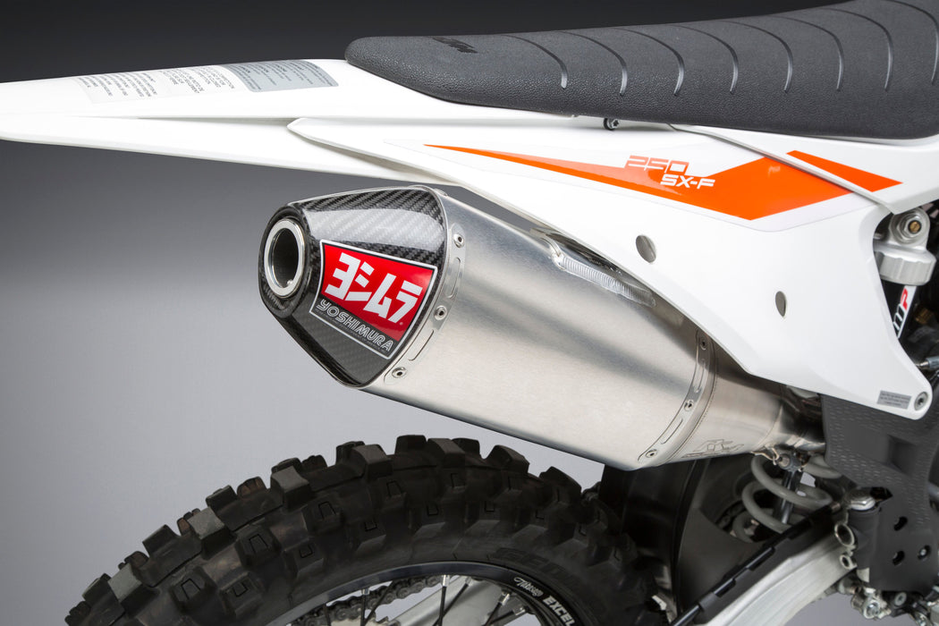 Yoshimura RS-4 Slip-On Exhaust (Signature/Stainless/Aluminum/Carbon Fiber) for 19-22 KTM 250SXF