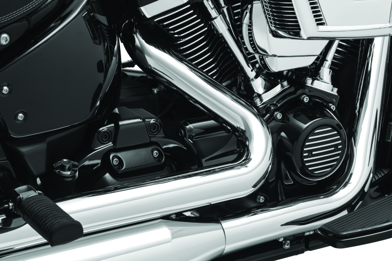 Kuryakyn 6457 Precision Transmission Shroud/Covering for Milwaukee-Eight Powerplants: 2018-19 Harley-Davidson Softail Motorcycles, Gloss Black
