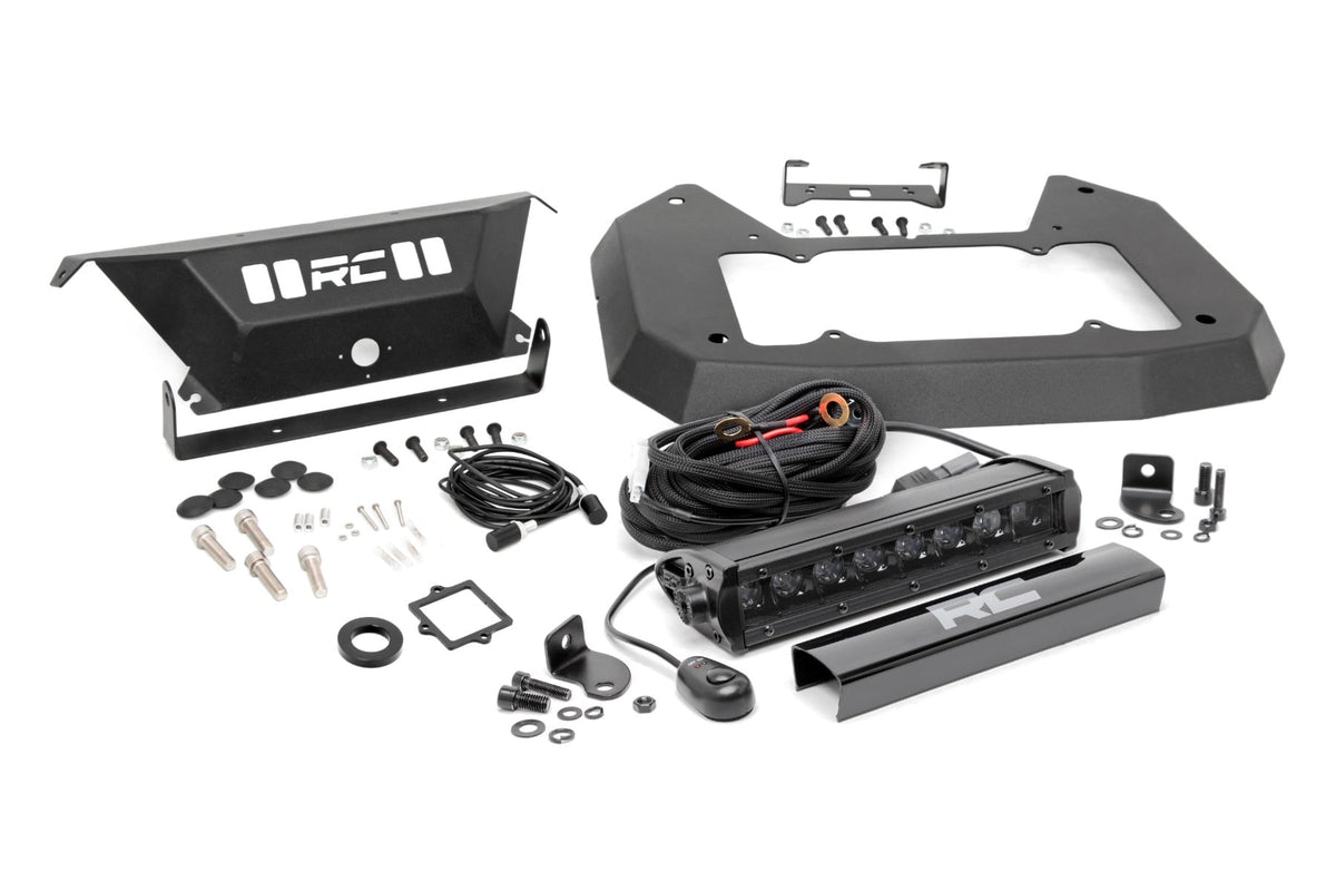 Rough Country Spare Tire Carrier Delete 8 Inch Blk Ser Led Fits Jeep Wrangler Jl (18-23) 10584