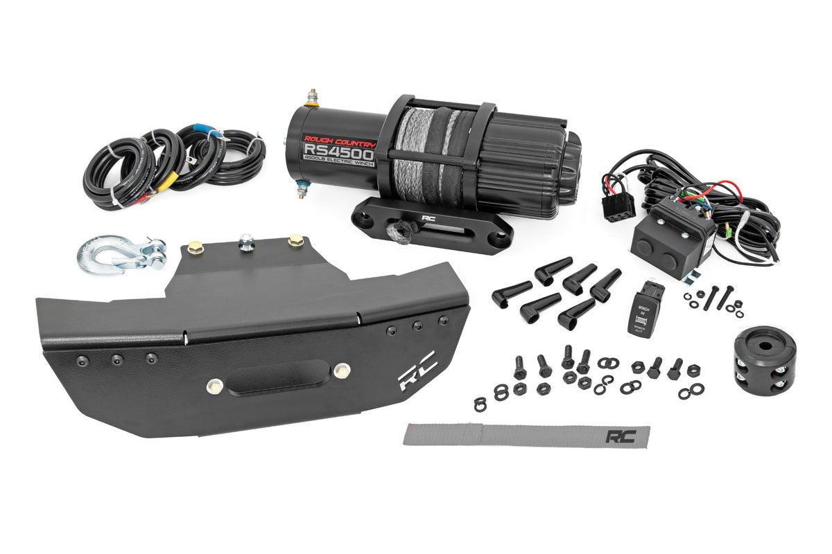 Rough Country Winch Mount Rs4500S Fits Polaris Rzr Turbo S 93156