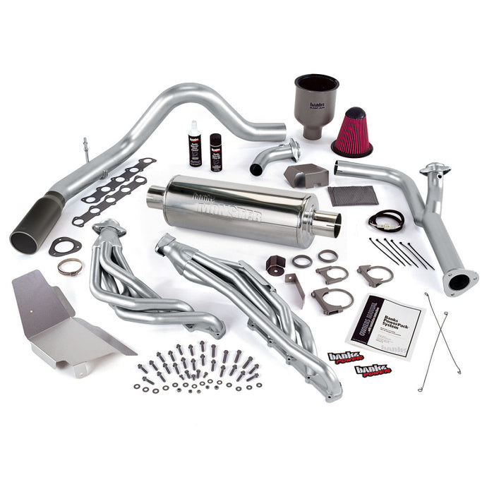 Banks Power 99-04 Ford 6.8L Truck (No EGR) PowerPack System SS Single Exhaust w/ Black Tip 49131-B