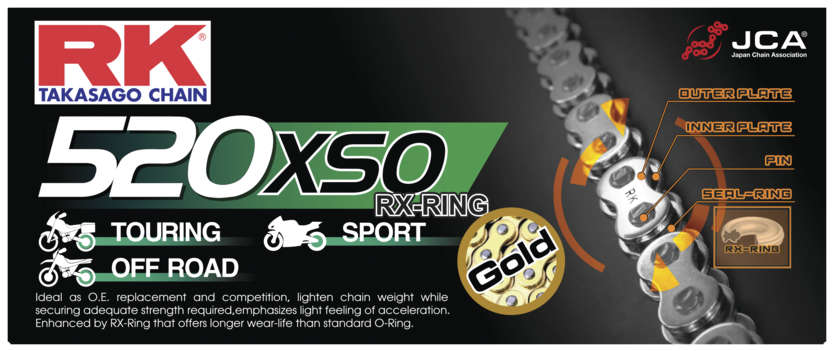 Rk Rx-Ring 520Xso Chain GB520XSO-114