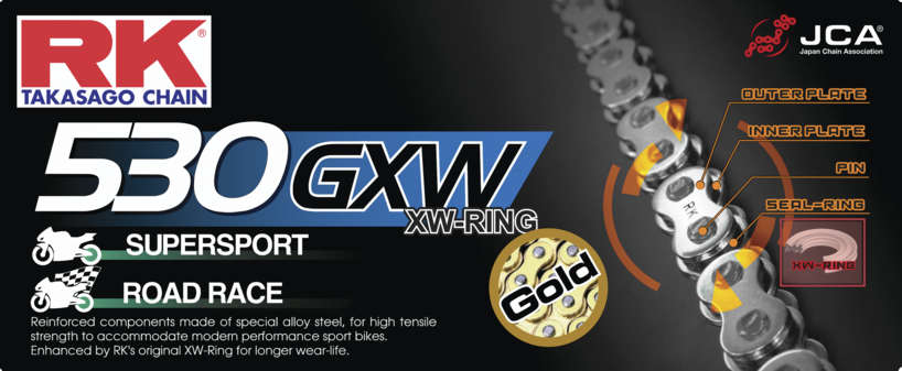Rk Xw-Ring 530Gxw Chain GB530GXW-114