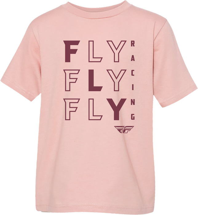 Fly Racing 356-0173YM Youth Fly Tic Tac Toe Tee Peach Ym