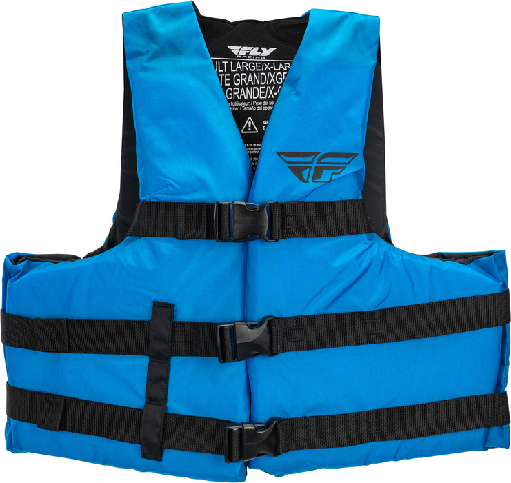 FLY Racing Adult Nylon Flotation Vest (Blue, X-Small)