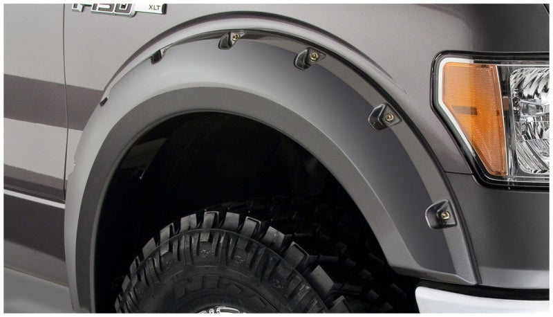 Bushwacker Pocket/Rivet Style Front Fender Flares For 09-14 Ford F150 20079-02