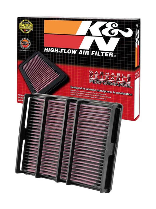 K&N 33-2054 Air Panel Filter for TOY 4RUN/TAC V6-3.4L F/I, 95-02/LEX SC400 V8-4.0L F/I, 92-97