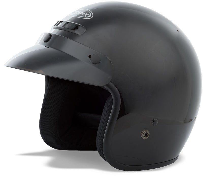 Gmax Gm-2 Open-Face Helmet Black Xl G102027