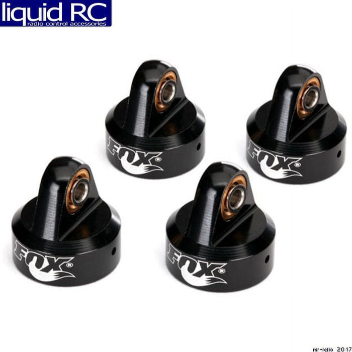 Traxxas 8456 UDR Shock Caps - Aluminum (Black-Anodized) - Fox Shocks (4)