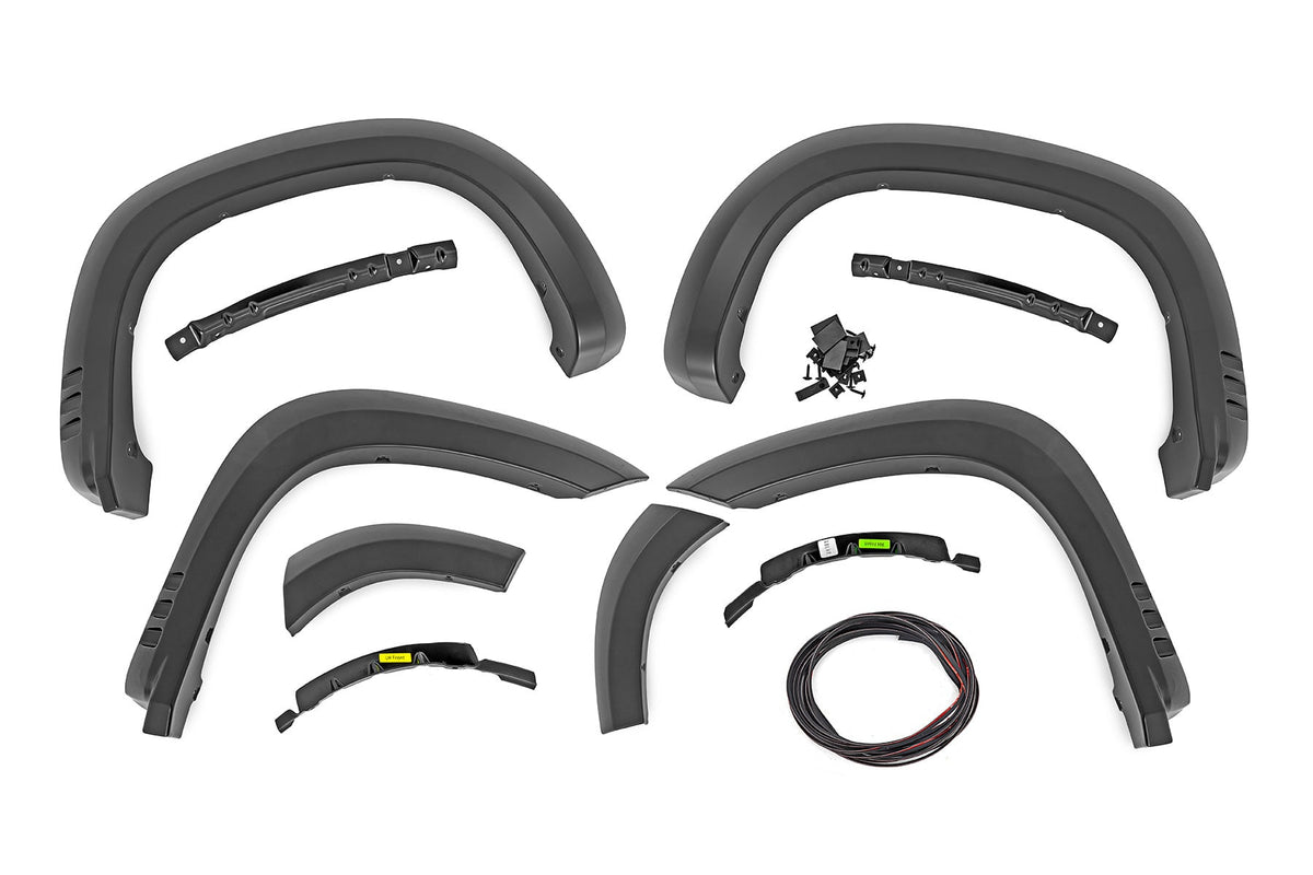 Rough Country Sf1 Fender Flares Fits Chevy Silverado 1500 2WD/4WD (2019-2023) F-C319201A