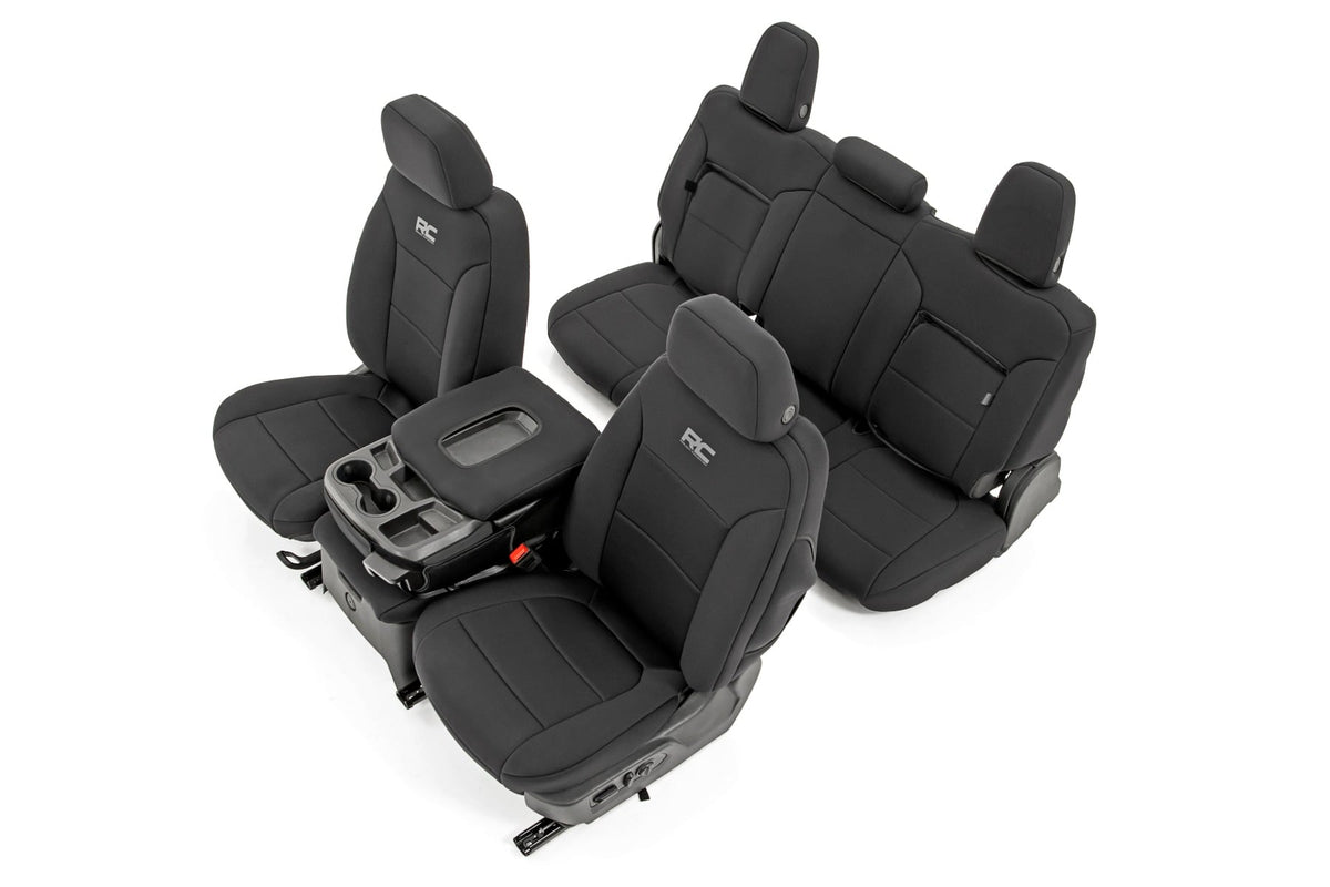 Rough Country Seat Covers Fr 40/20/40 Rr 60/40 Fits Chevy/GMC 1500 (19-23) 91039