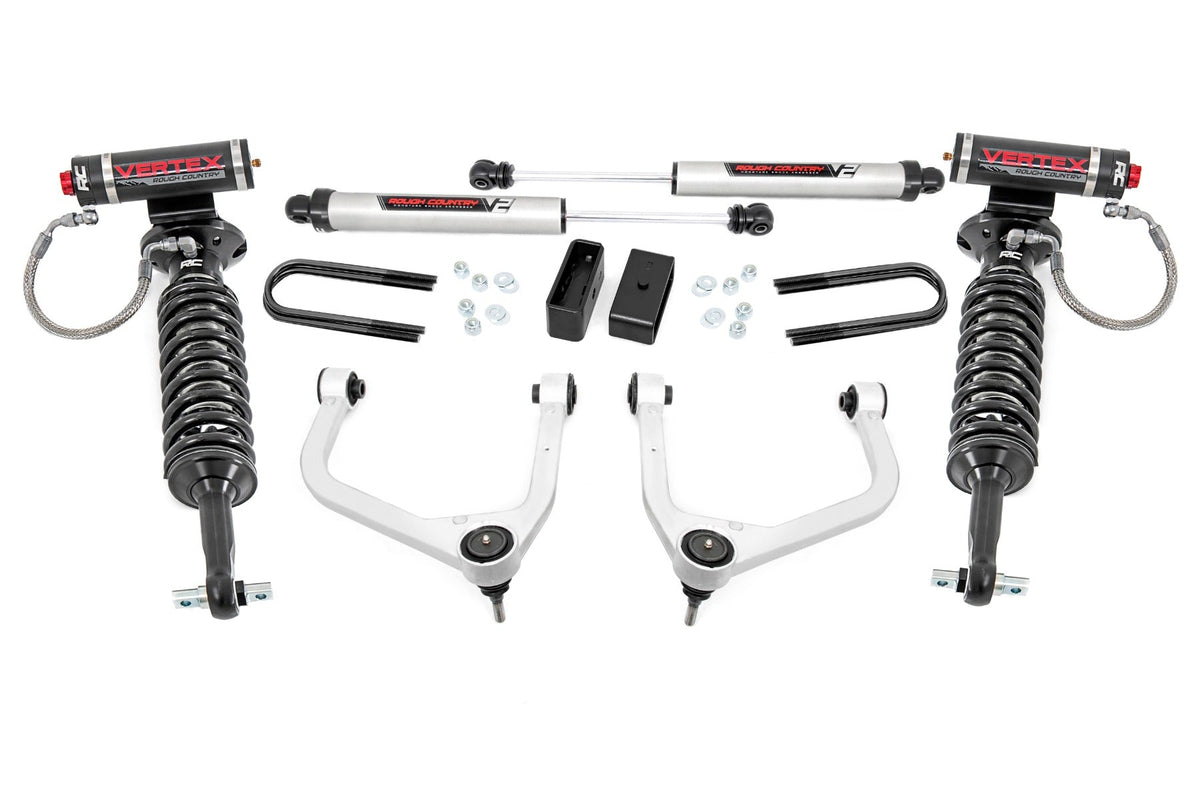 Rough Country 3.5 Inch Lift Kit Vertex/V2 Rear Mono Leaf Fits Chevy Silverado 1500 (22-23) 28257