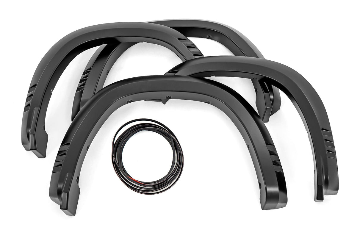 Rough Country Sf1 Fender Flares Black Fits RAM 1500 2WD/4WD (2019-2023) F-D319201-PXJ