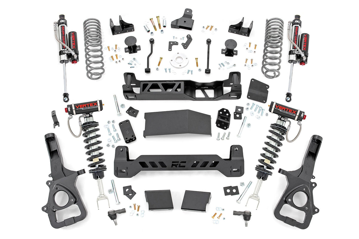 Rough Country 6 Inch Lift Kit Vertex Dual Rate Coils Fits RAM 1500 4WD (19-23) 33450
