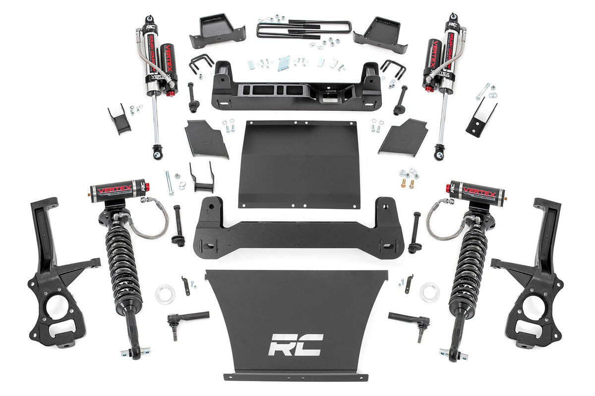 Rough Country 4 Inch Lift Kit At4/Trailboss Vertex Fits Chevy/GMC 1500 (19-23) 27550
