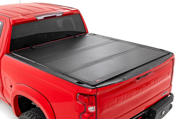 Rough Country Hard Tri-Fold Flip Up Bed Cover | Fits Chevy/GMC 1500 (19-23) 49120580