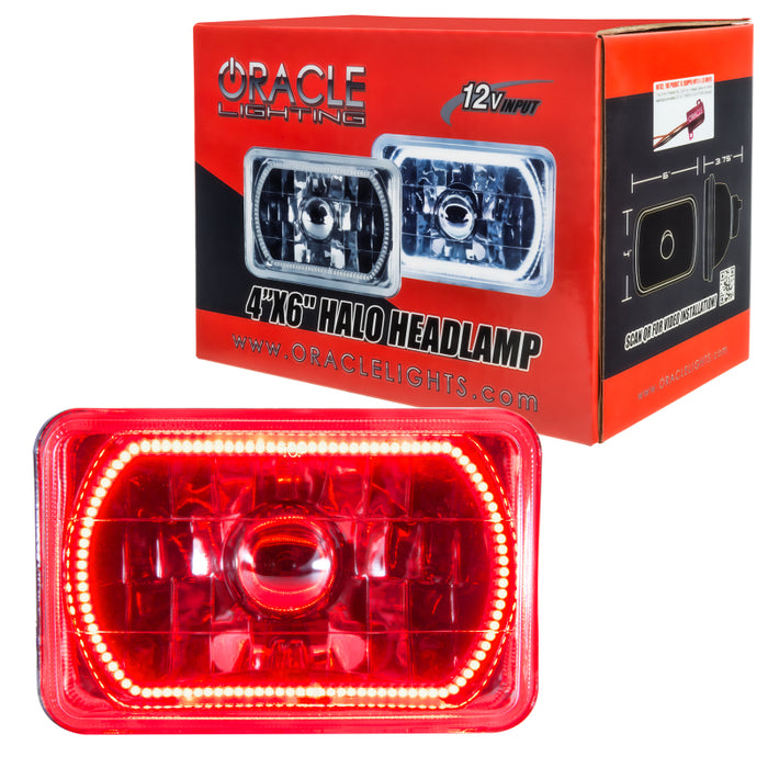 Oracle Pre-Installed Lights 4x6 IN. Sealed Beam Red Halo SEE WARRANTY 6909-003